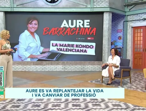 En Tv hablando sobre la profesión de Organizador profesional de espacios